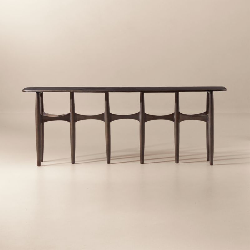 Bixby 80" Bronze Cast Aluminum Console Table + Reviews CB2