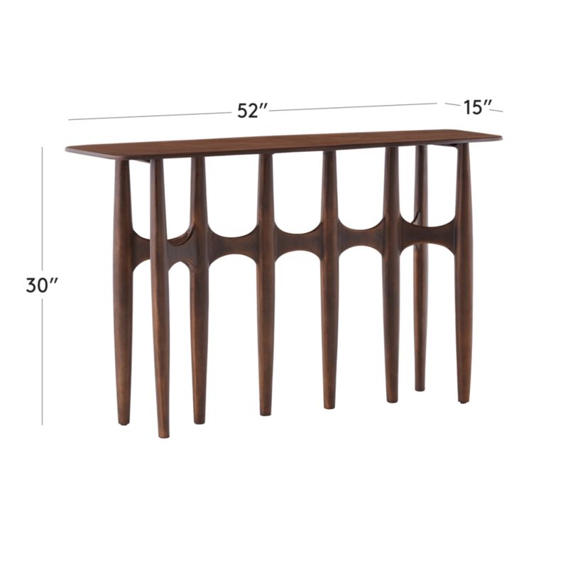 Bixby 52" Bronze Cast Aluminum Console Table + Reviews CB2