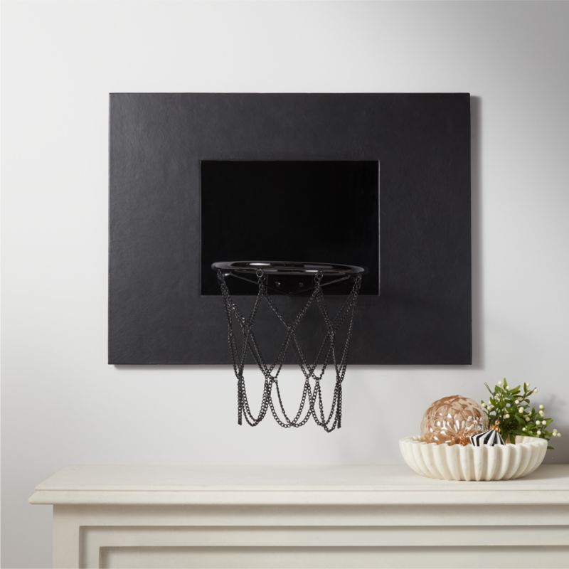 Luxury Black Leather Basketball Hoop + Reviews CB2 Canada