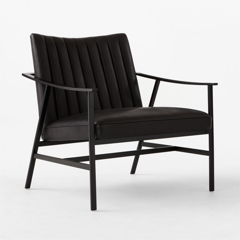 Blair Black Leather Accent Chair by Paul McCobb + Reviews CB2 Canada