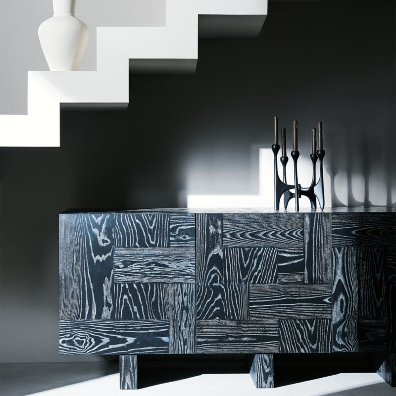 Cinq Black Multi Modern Taper Candle Holder + Reviews CB2 Canada