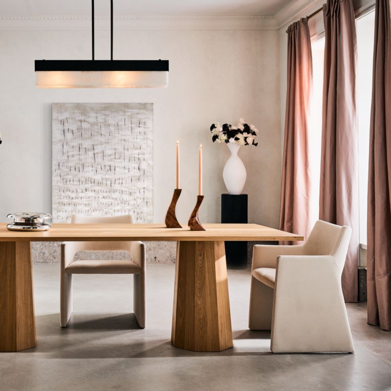 Olpe Ribbed White Terracotta Vase + Reviews CB2