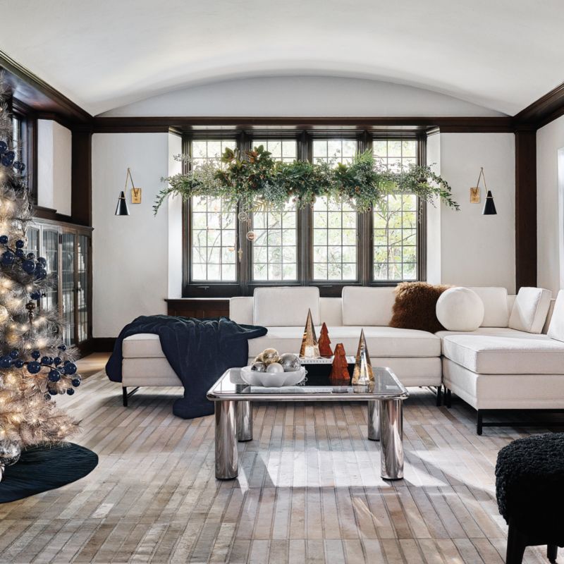 Intergrate Basket Weave Black Throw Blanket + Reviews CB2