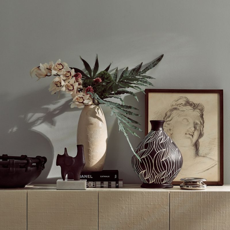 Mondovi Black Ceramic Decorative Bowl + Reviews CB2