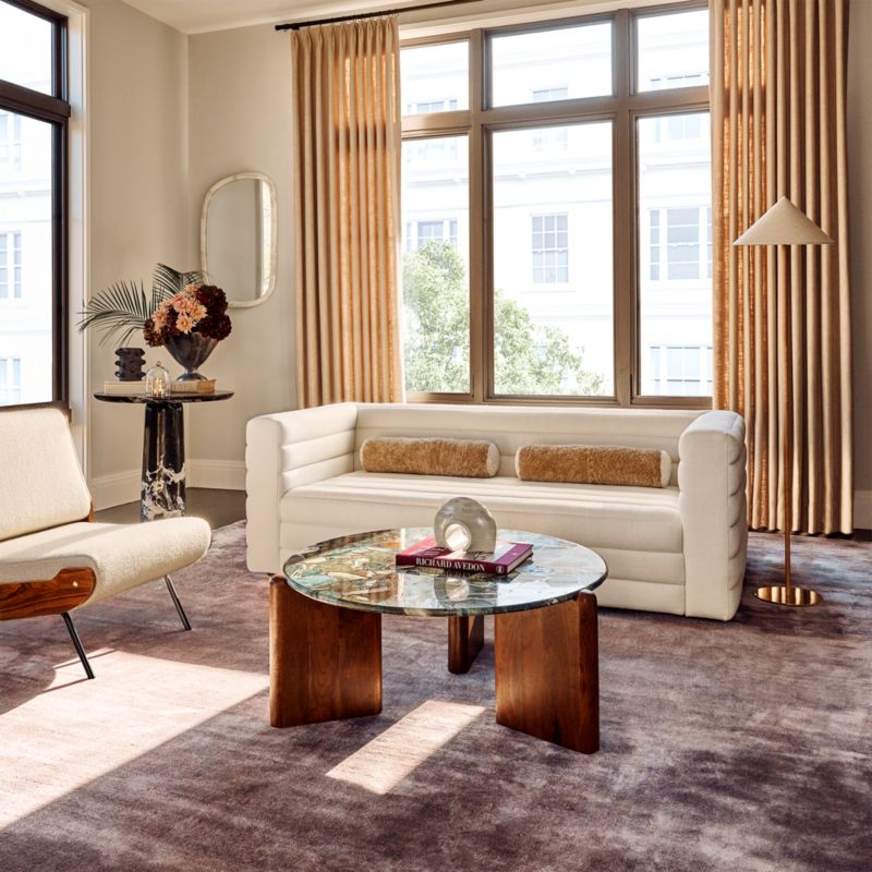 Anders Dusty Rose Pink Area Rug 10'x14' + Reviews CB2