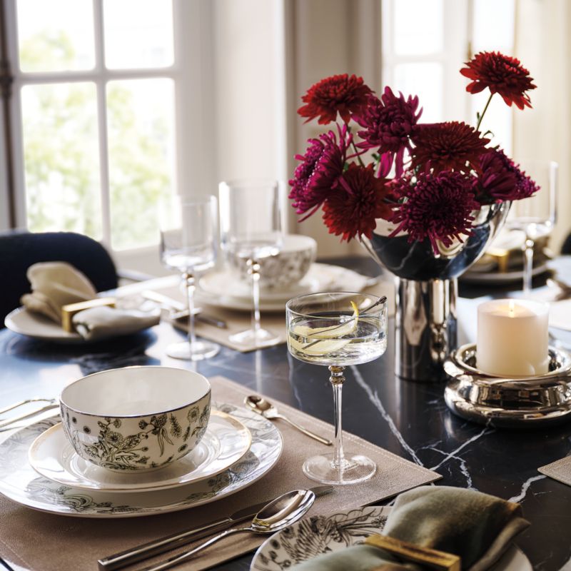 Clyme Polished Stainless Steel Pedestal Serving Bowl CB2 Canada