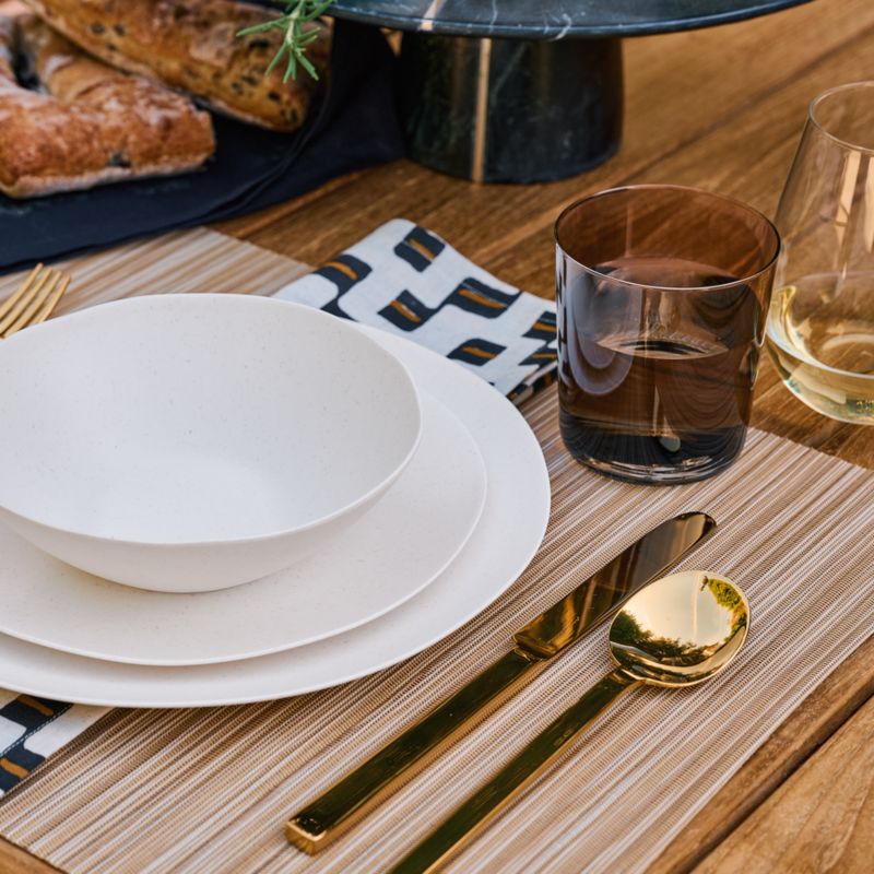 Chilewich Rib Weave Butterscotch Placemat + Reviews CB2 Canada