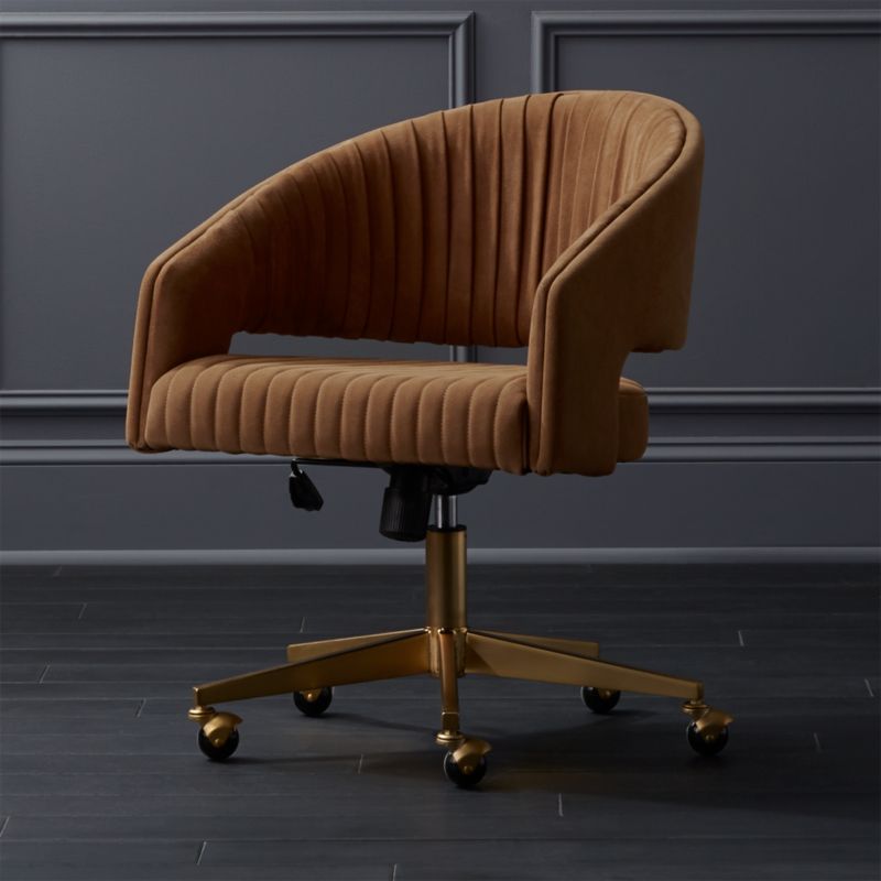 Channel Suede Office Chair + Reviews CB2