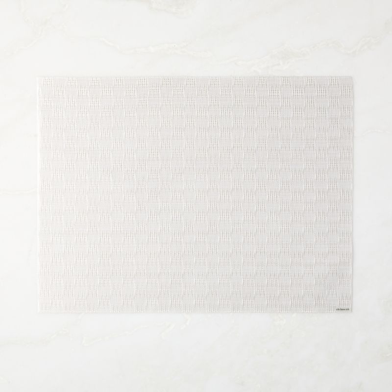 Chilewich Modern Woven White Vinyl Placemat + Reviews CB2 Canada