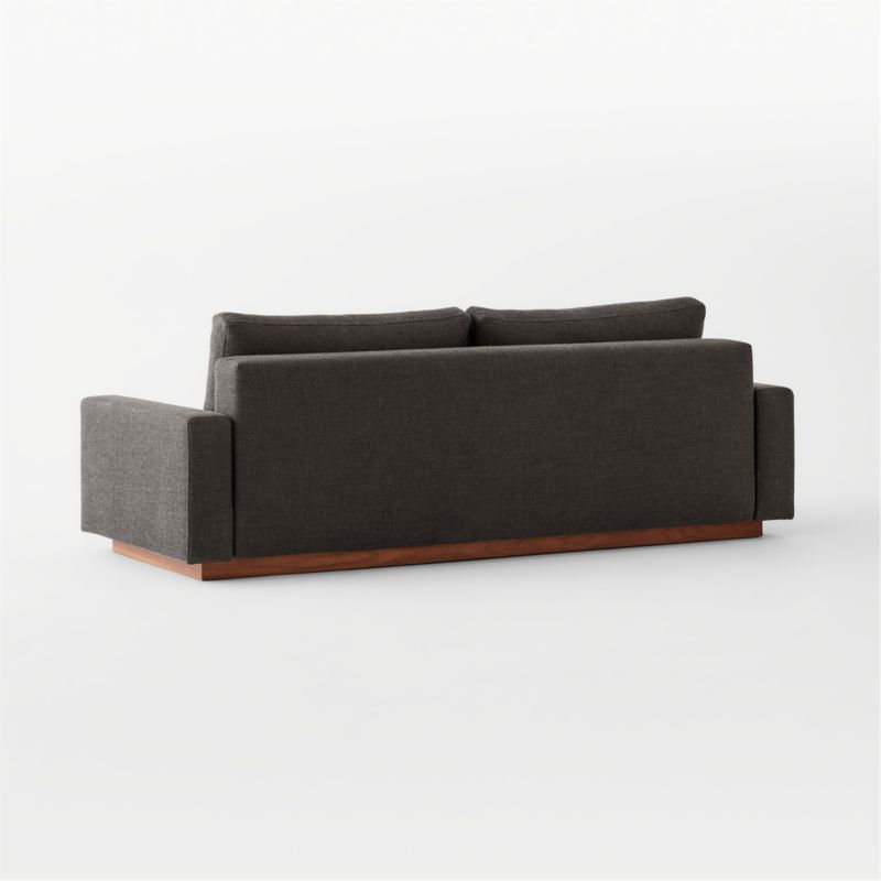 Claremont Modern Dark Grey Sleeper Sofa Queen CB2