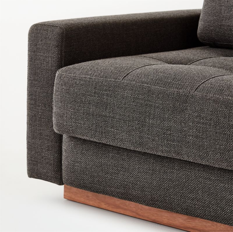 Claremont Modern Dark Grey Sleeper Sofa Queen CB2