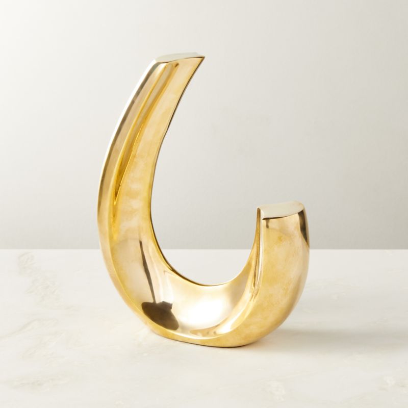 Clef Brass Sculpture Bookend + Reviews CB2 Canada