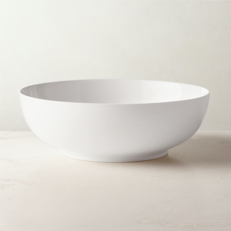 Contact White Serving Bowl + Reviews CB2