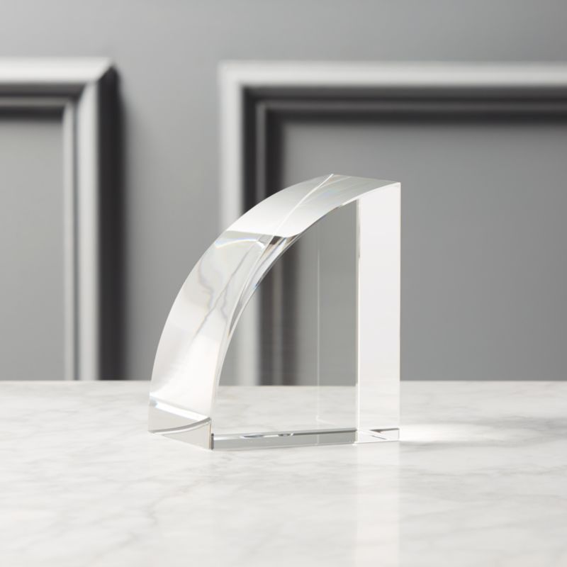 Crystal Glass Bookend + Reviews CB2