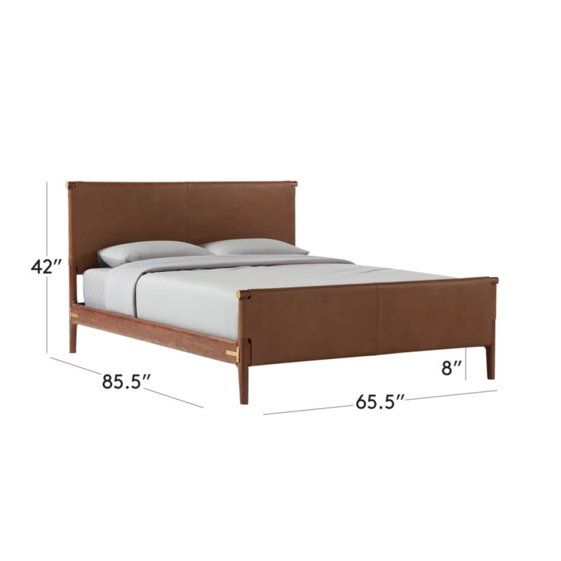 Curator Leather Bed CB2