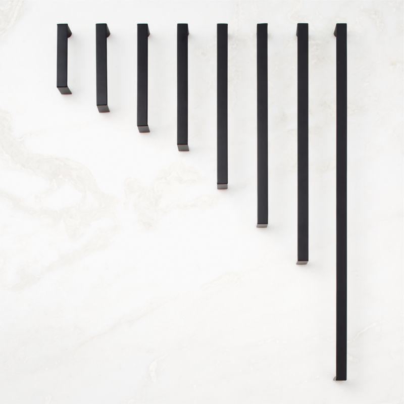 Damon Matte Black Metal Handle 12" + Reviews CB2