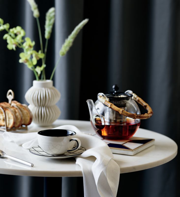 Celia White Porcelain Vase + Reviews CB2