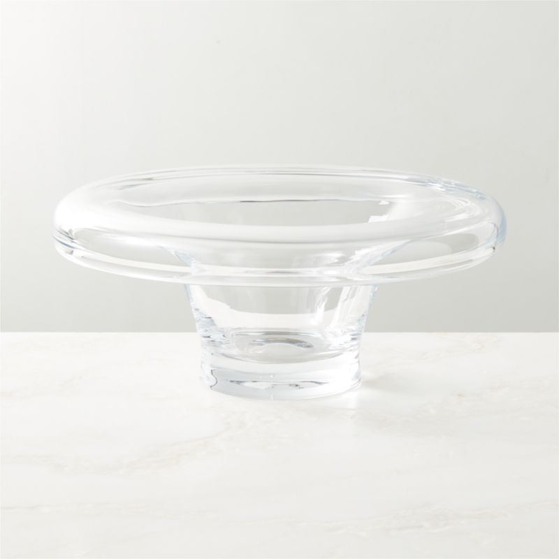 Delphi Clear Glass Decorative Bowl CB2