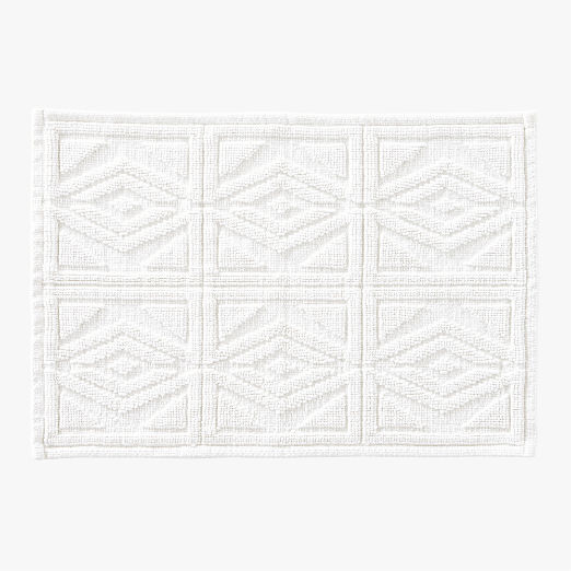 White Bath Mats CB2