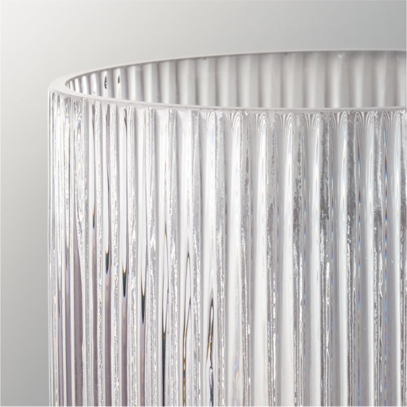Dina Fluted Glass Vase + Reviews CB2