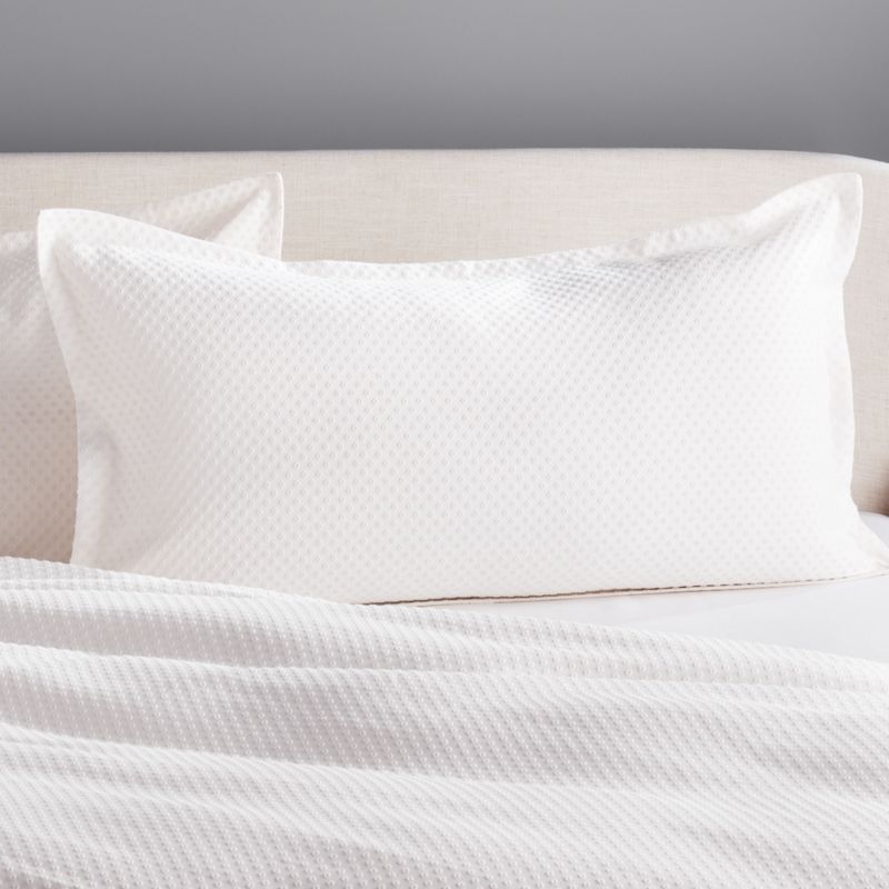 Dottie Neutral Matelasse King Pillow Shams Set of 2 + Reviews CB2 Canada