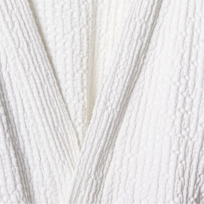 Eastind Organic Cotton White Waffle Bathrobe S/M + Reviews CB2 Canada