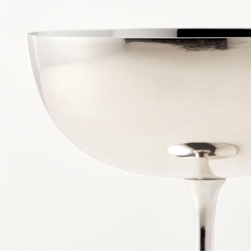 Emporia Stainless Steel Coupe Cocktail Glass + Reviews CB2