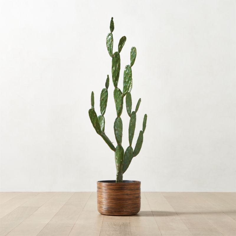 Faux Potted Cactus Plant 4'9'' + Reviews CB2