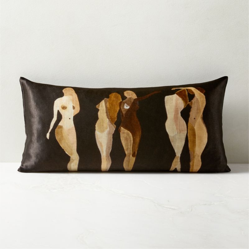 Five Muses Modern Throw Pillow With DownAlternative Insert 23"x11" + Reviews CB2 Canada