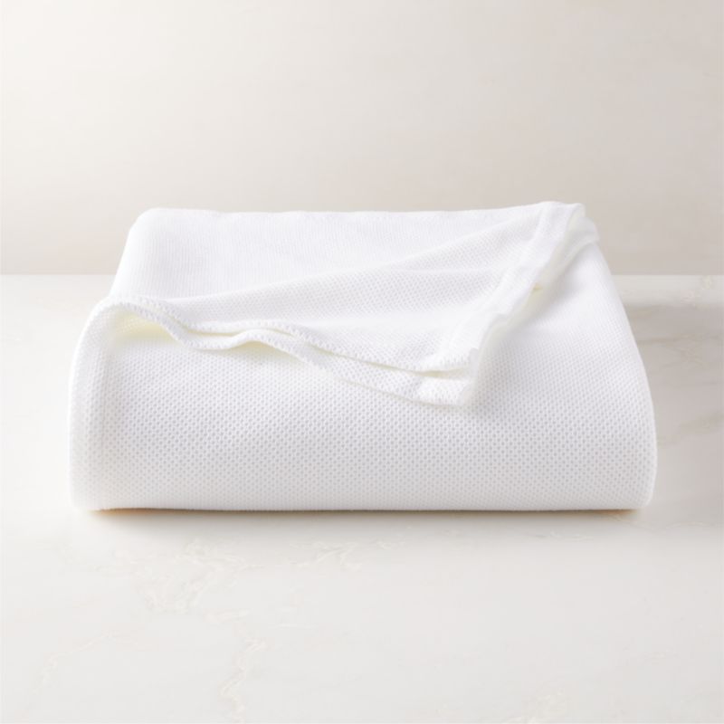 Forra Organic Cotton White King Bed Blanket CB2 Canada