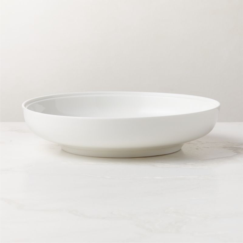 Frette White Pasta Bowl + Reviews CB2