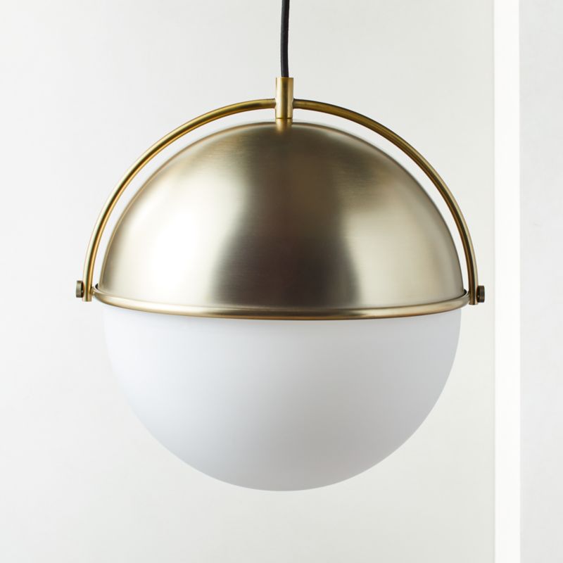 Globe Large Brass Pendant Light CB2 Canada