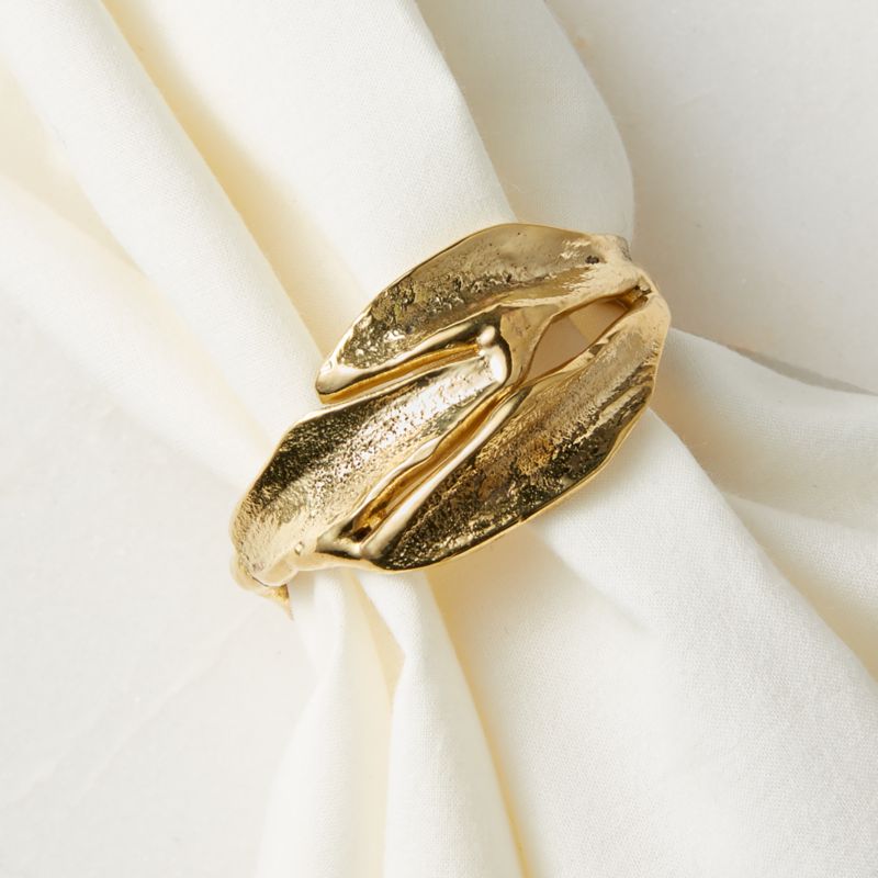 Glora Gold Napkin Ring CB2