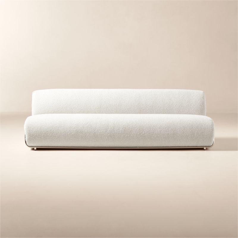 Hada Luca Storm Grey Armless Sofa CB2 Canada