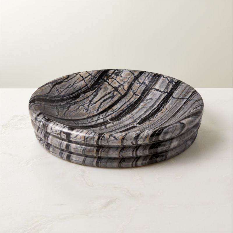 Hart Black Marble Bowl CB2