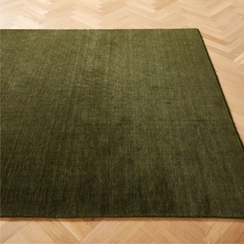 Henry Green Handloomed Wool Area Rug CB2