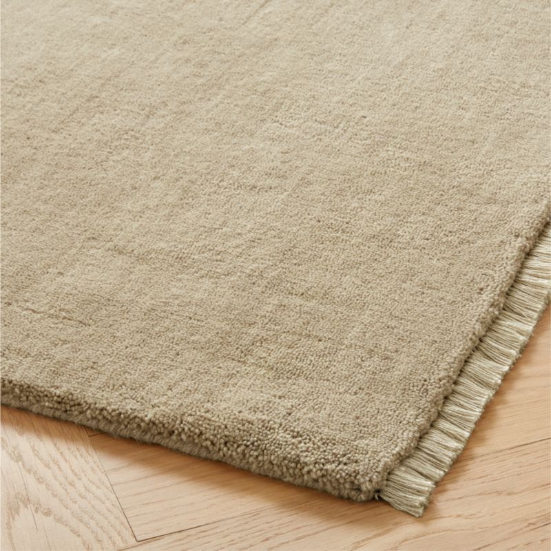 Henry Handloomed Neutral Wool Area Rug 10'x14' + Reviews CB2
