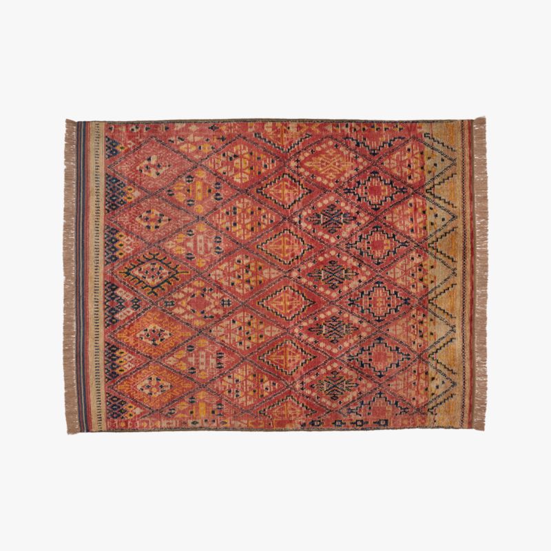 Indira Faded Red Area Rug 8'x10' + Reviews CB2