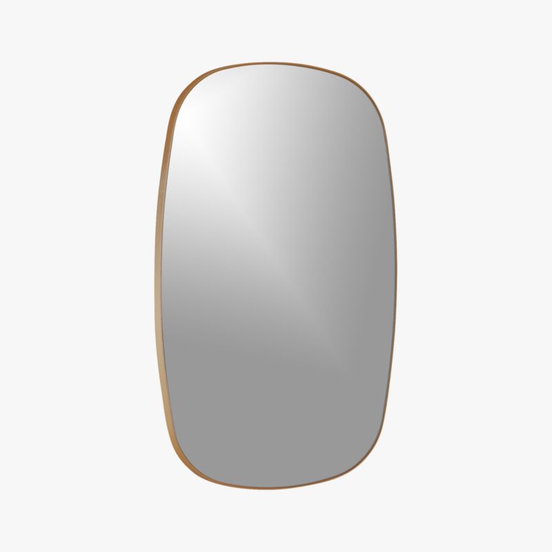 Infinity Brass Oblong Wall Mirror 23"x37" + Reviews CB2
