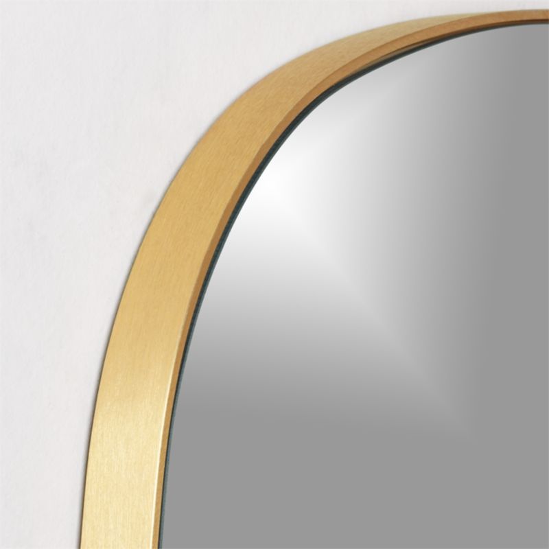 Infinity Brass Oblong Wall Mirror 23"x37" + Reviews CB2
