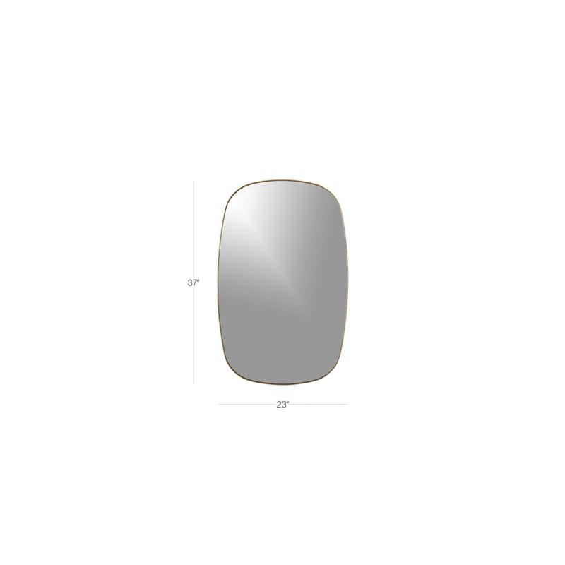 Infinity Brass Oblong Wall Mirror 23"x37" + Reviews CB2