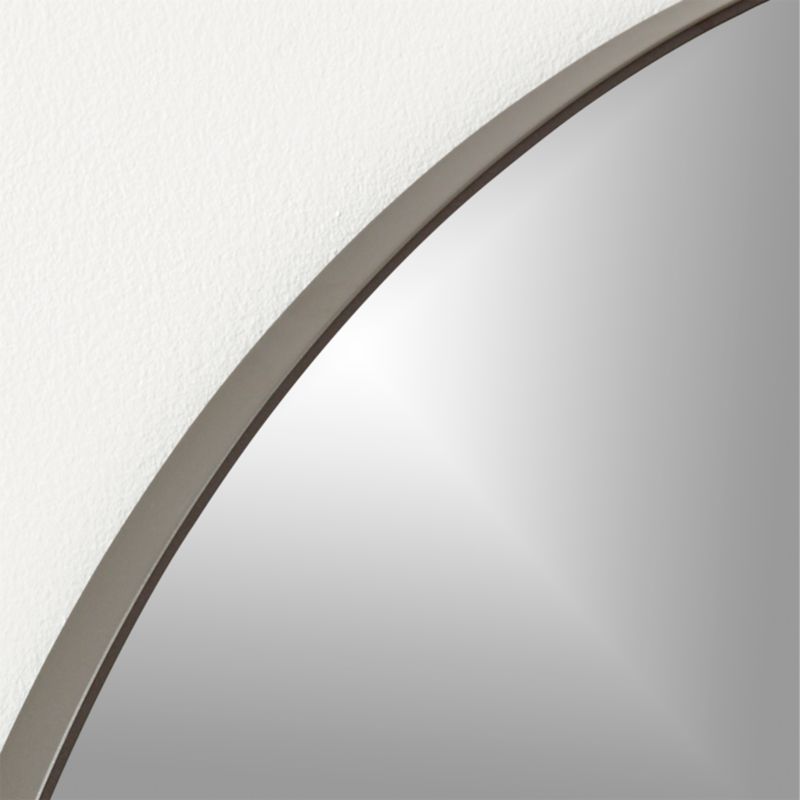 Infinity Black Round Wall Mirror 36" + Reviews CB2 Canada