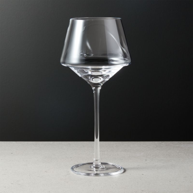 Joplin Modern Red Wine Glass + Reviews CB2