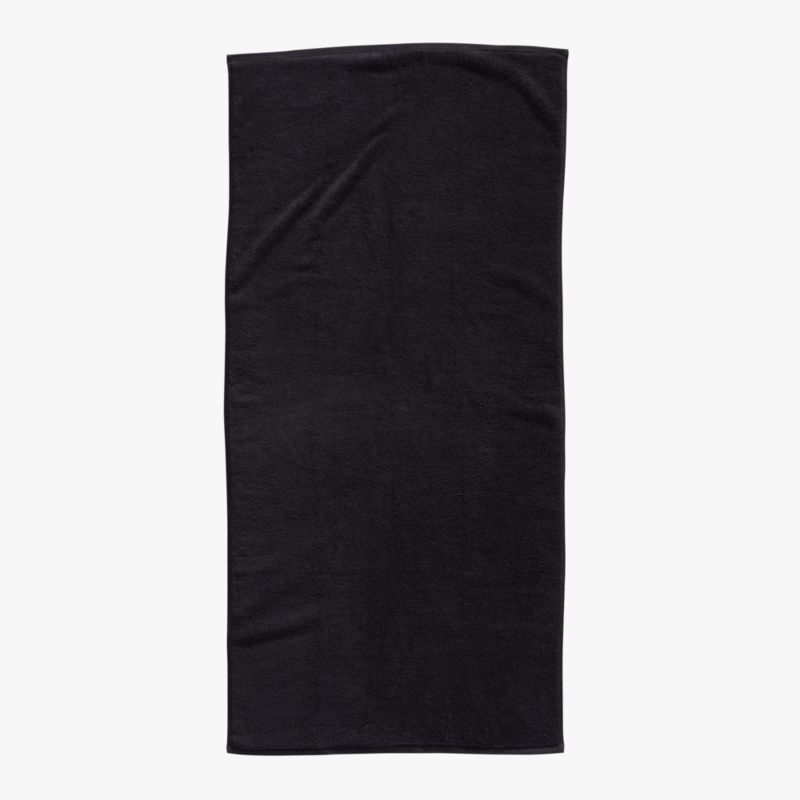 Kalani Organic Cotton Black Bath Towel + Reviews CB2 Canada