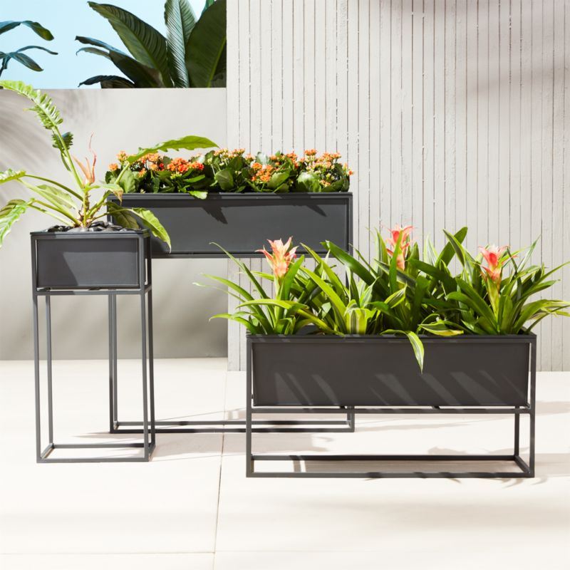 Kronos Outdoor Raised Planters CB2