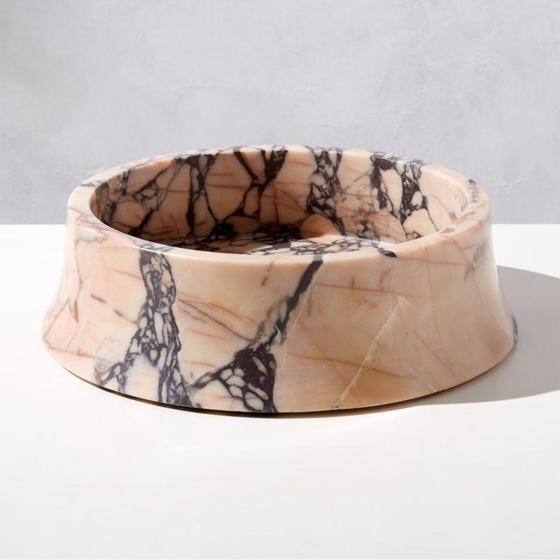 La Paloma Modern Decorative Marble Bowl + Reviews CB2
