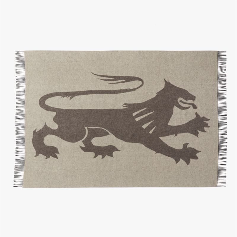 Lejon Brown Merino Wool Throw Blanket by Ackerman + Reviews CB2 Canada