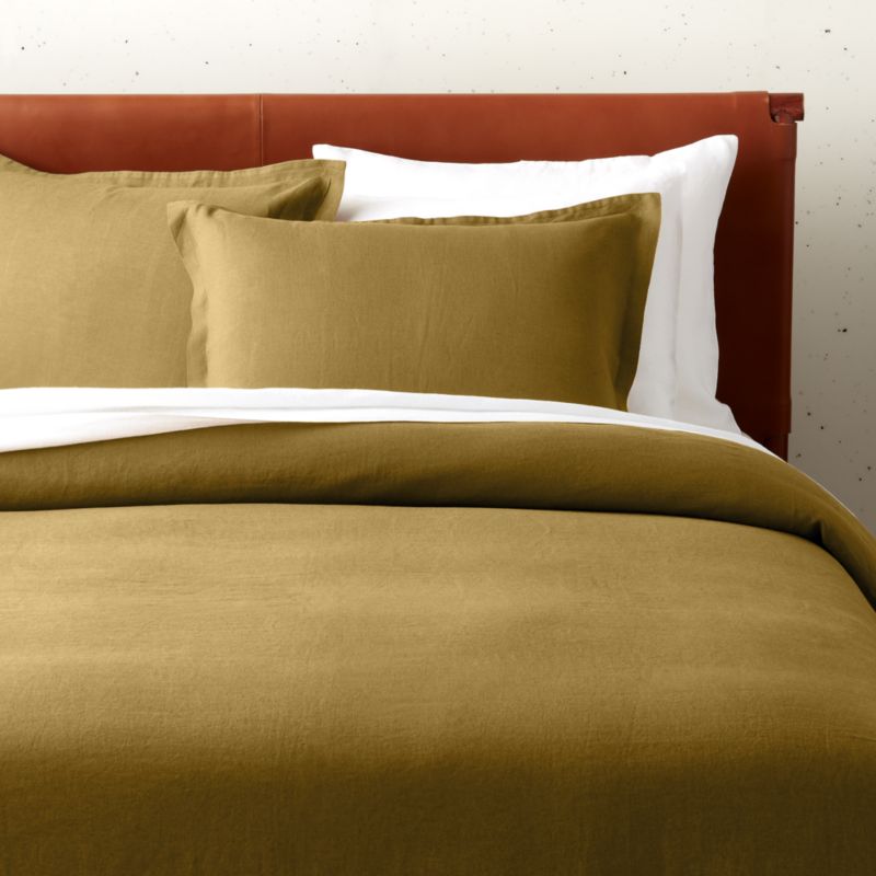 Linen Dijon Bedding CB2