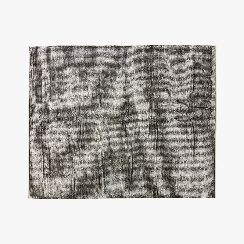 Loomis Black and White Loop Area Rug 8'x10' + Reviews CB2