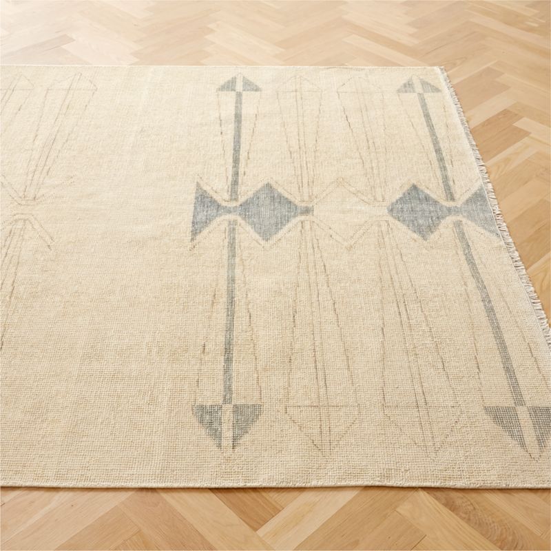 Luma HandKnotted Ivory New Zealand Wool Area Rug 8'x10' by Ackerman + Reviews CB2 Canada